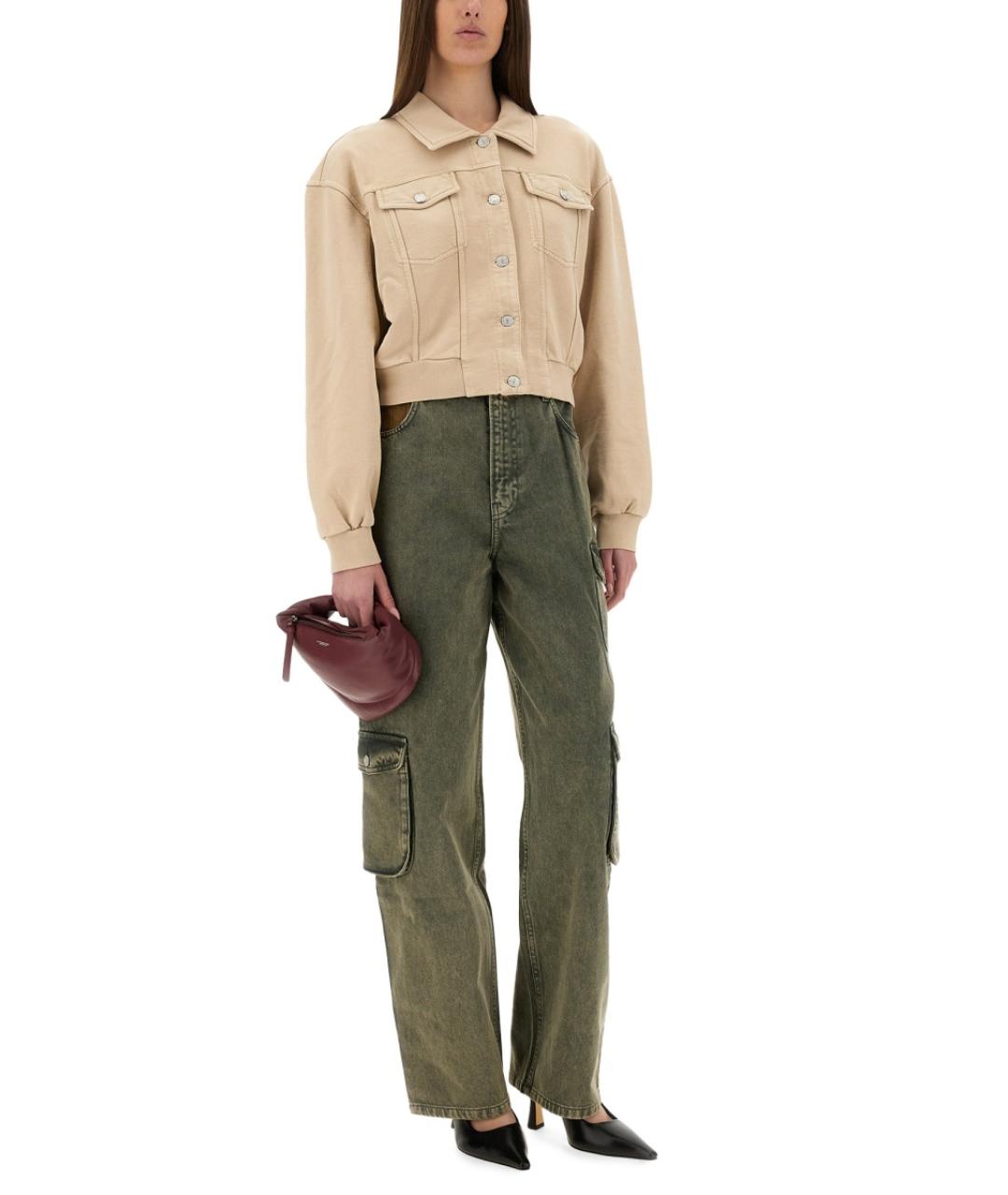 MOSCHINO JEANS Бежевая хлопковая куртка, фото 2