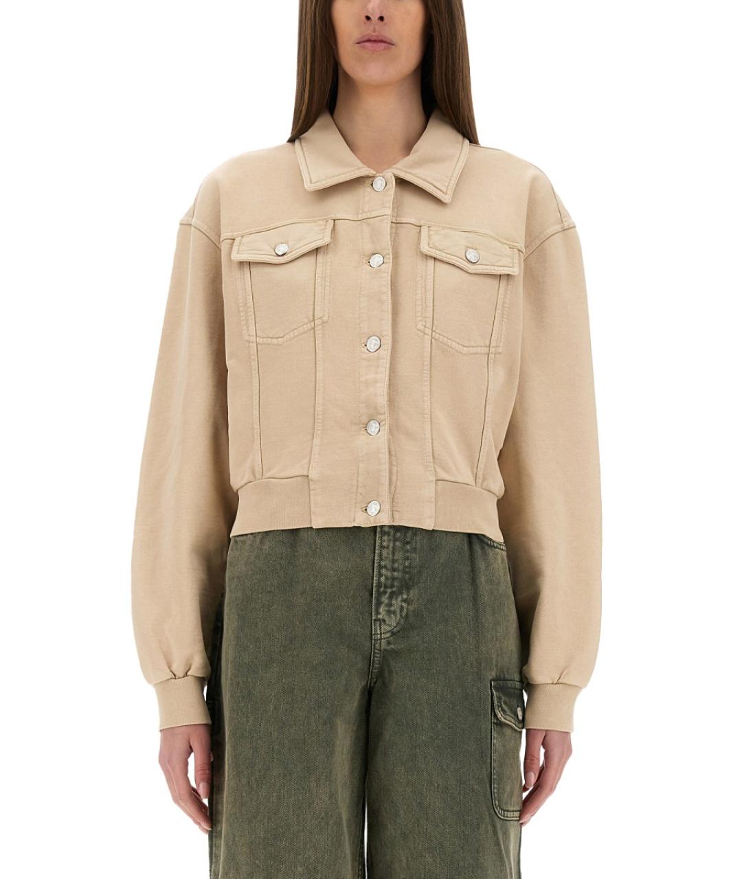 MOSCHINO JEANS Бежевая хлопковая куртка, фото 5