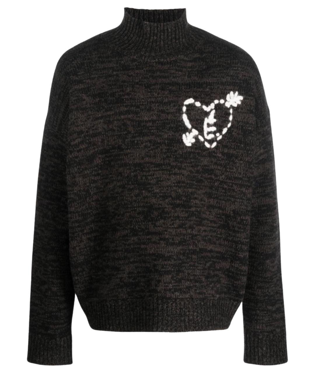 ETUDES Коричневый шерстяной джемпер / свитер, фото 1