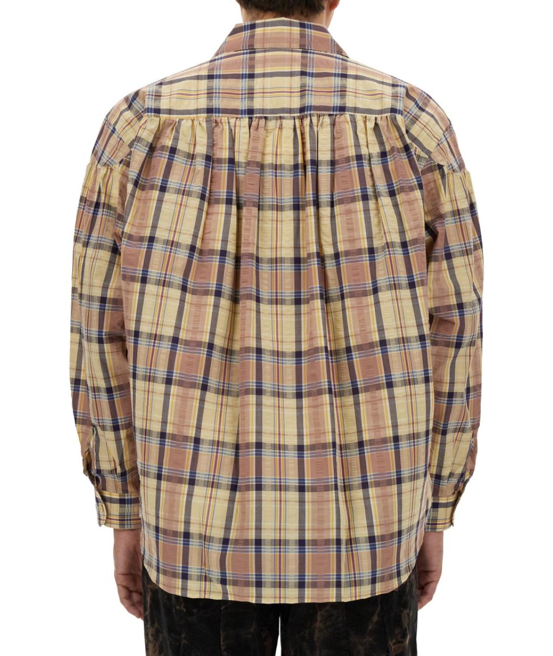 AIE Желтая хлопковая кэжуал рубашка, фото 3