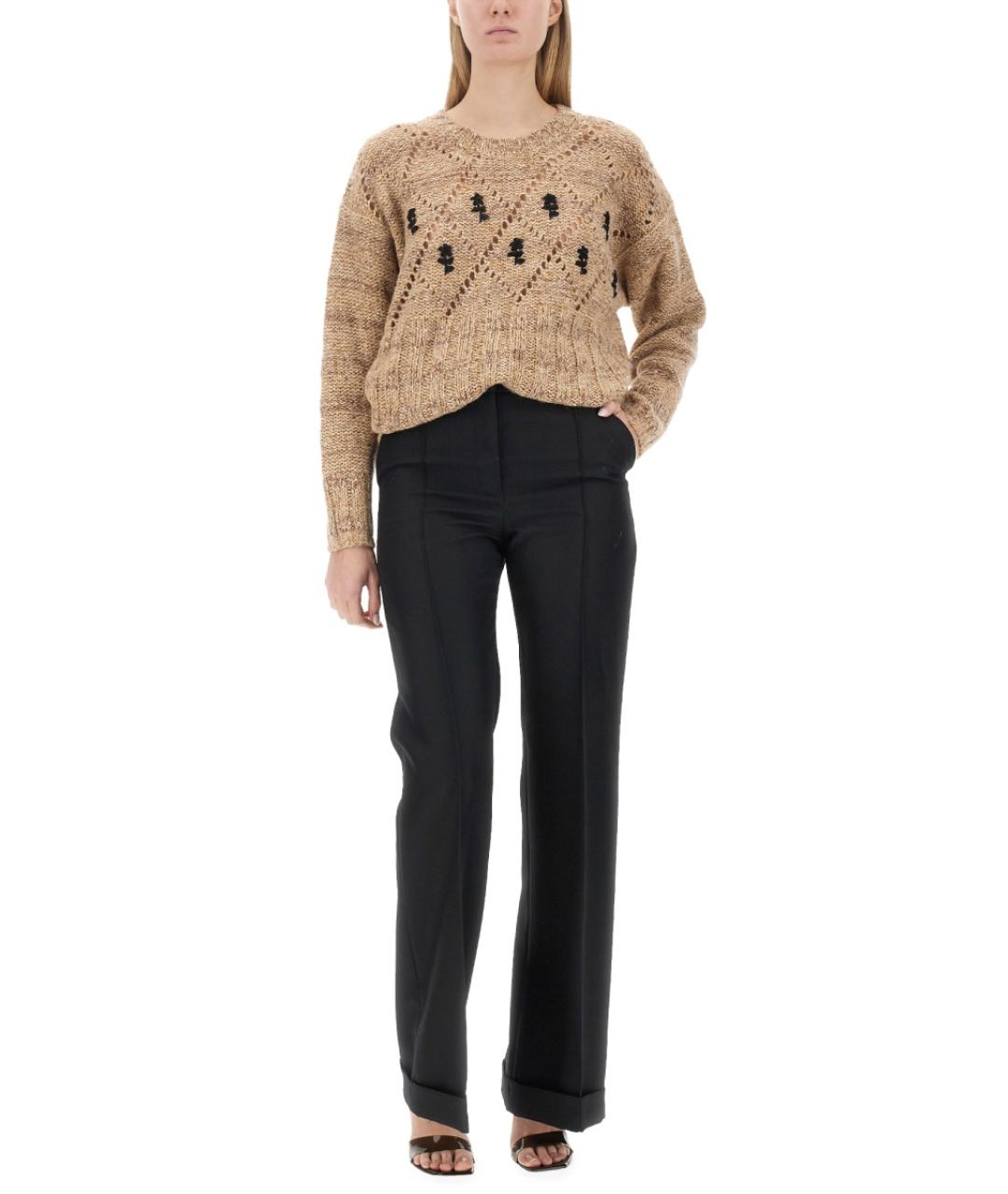 CORMIO Бежевый вискозный джемпер / свитер, фото 2