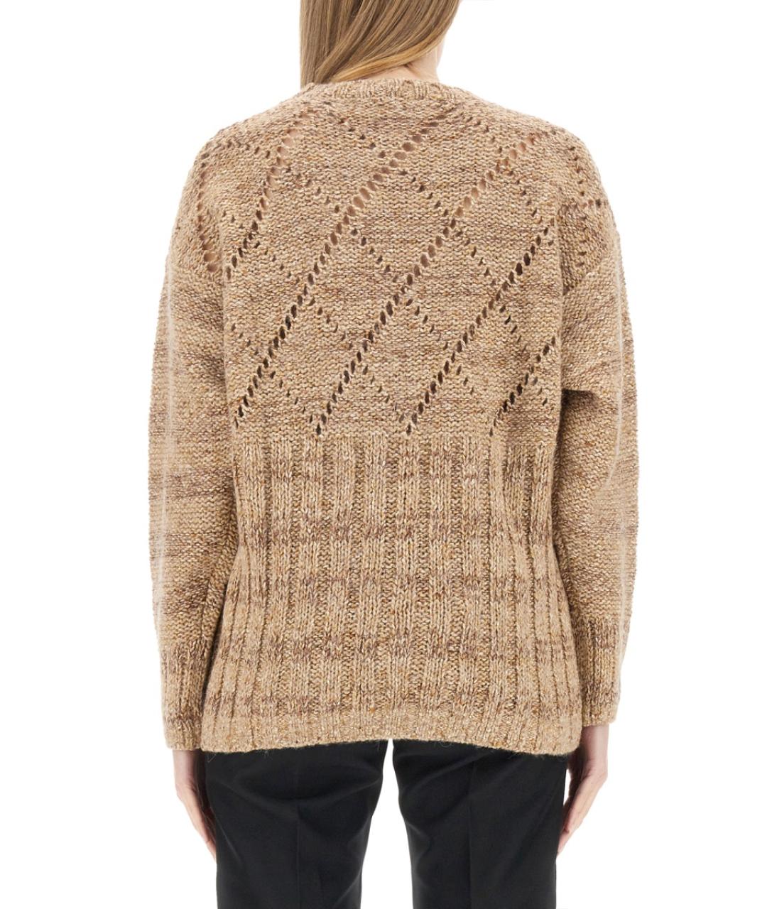 CORMIO Бежевый вискозный джемпер / свитер, фото 3