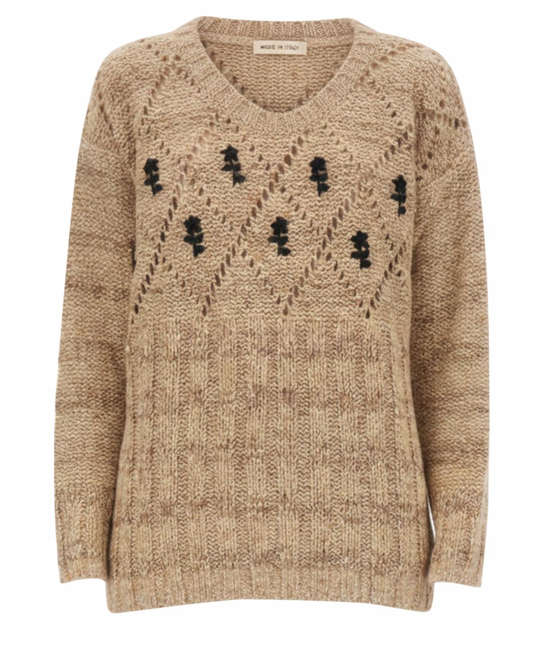 CORMIO Бежевый вискозный джемпер / свитер, фото 1