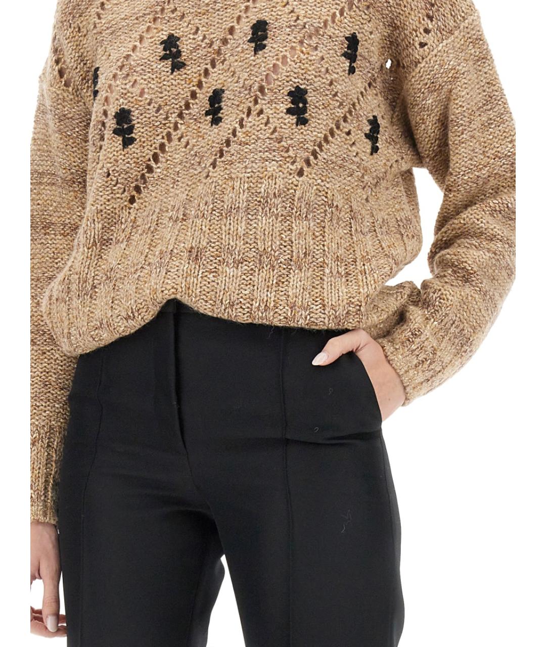 CORMIO Бежевый вискозный джемпер / свитер, фото 4