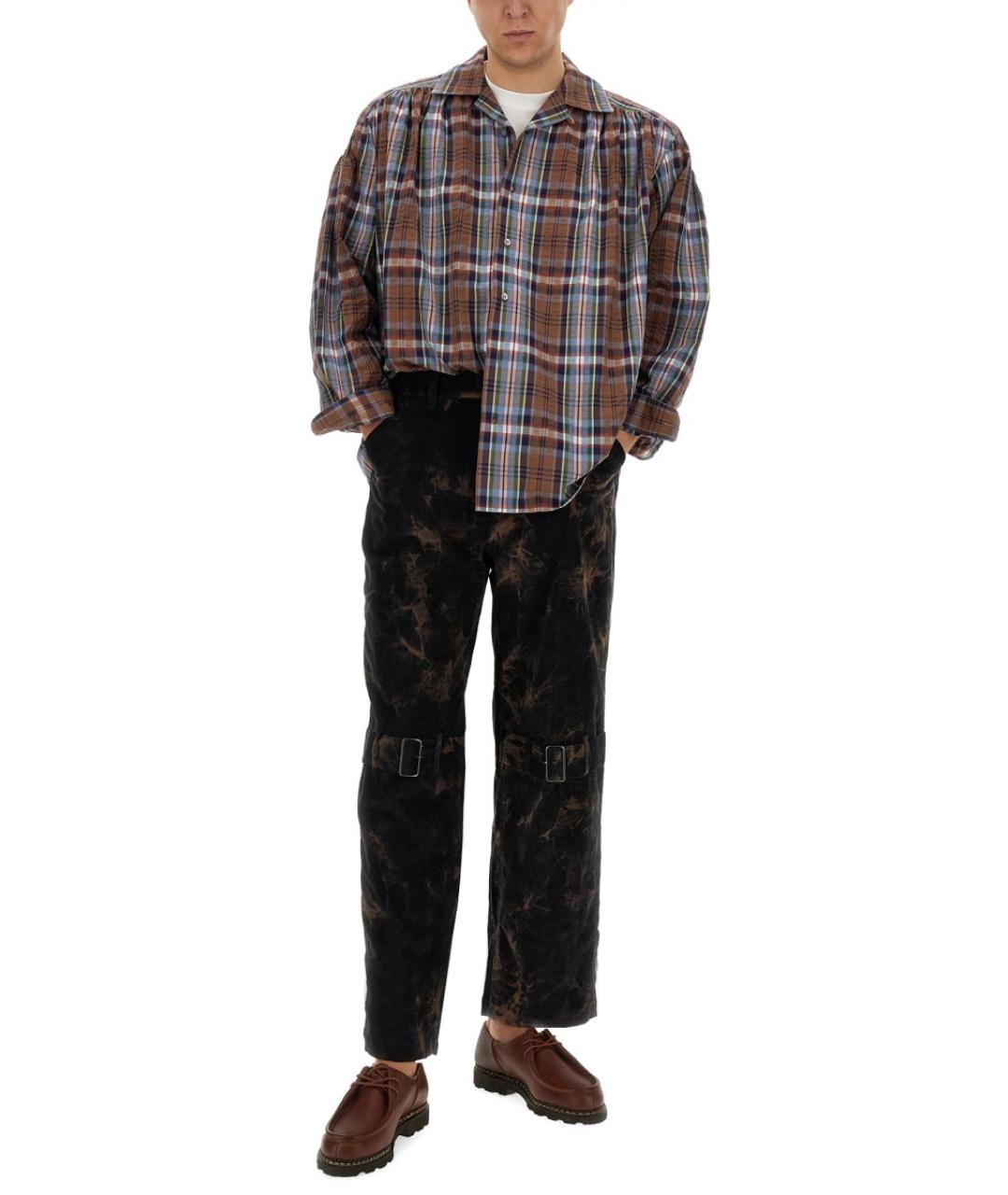 AIE Черные хлопковые повседневные брюки, фото 2