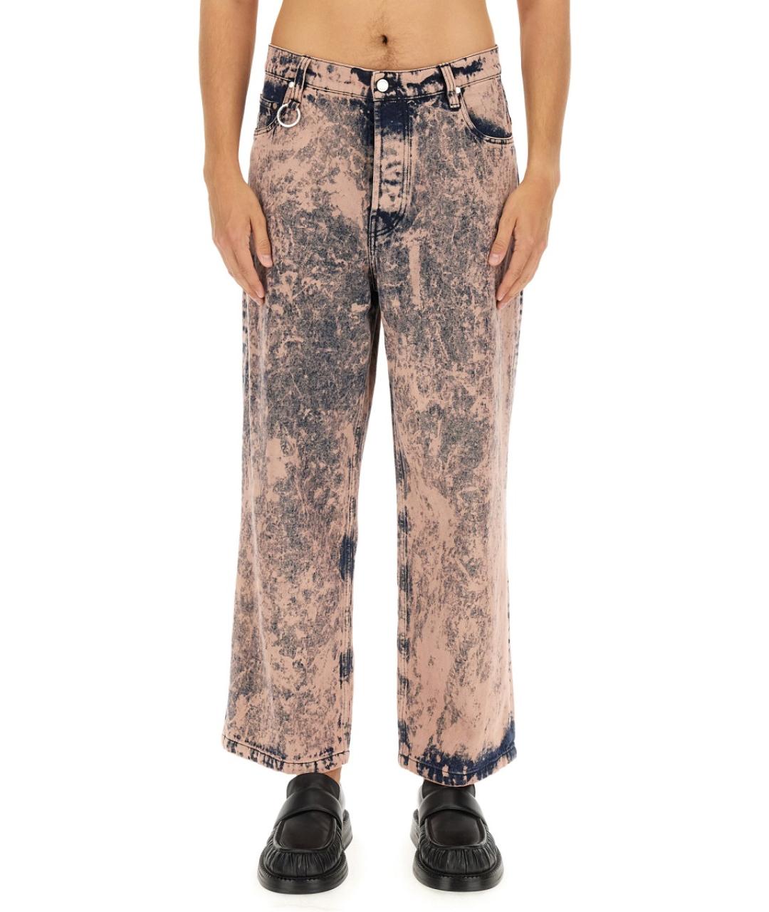 ETUDES Розовые хлопковые повседневные брюки, фото 5