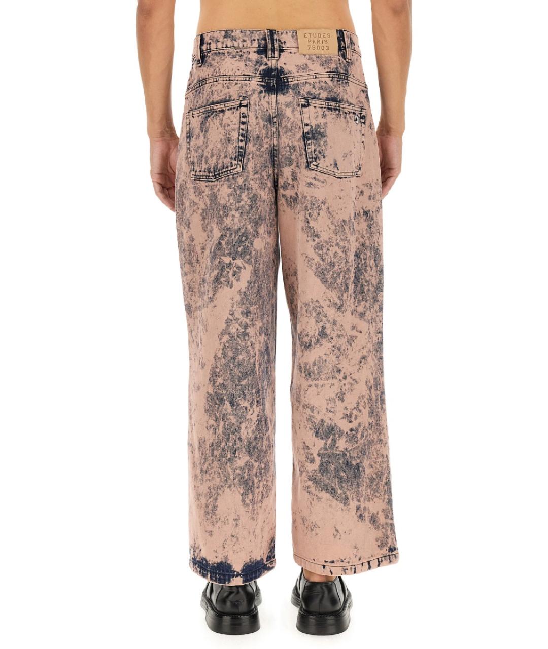 ETUDES Розовые хлопковые повседневные брюки, фото 3