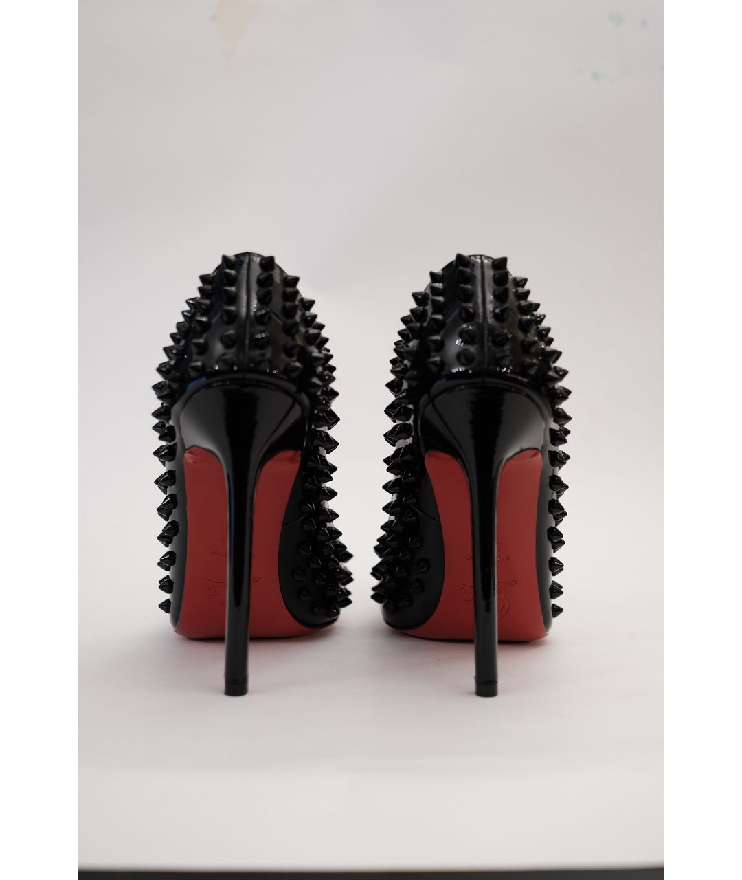 CHRISTIAN LOUBOUTIN Черные туфли из лакированной кожи, фото 4