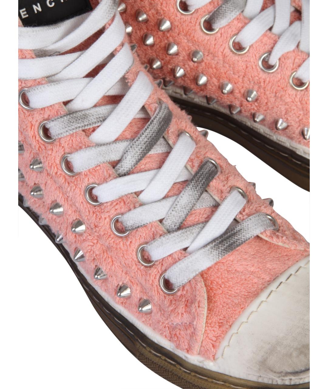 GIENCHI Розовые текстильные кеды, фото 3