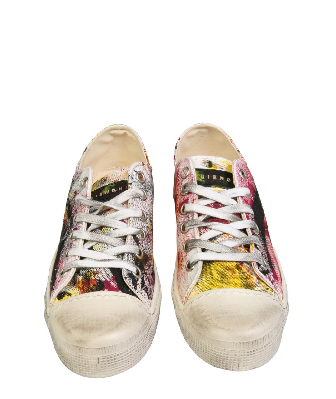 GIENCHI Мульти текстильные низкие кроссовки / кеды, фото 2