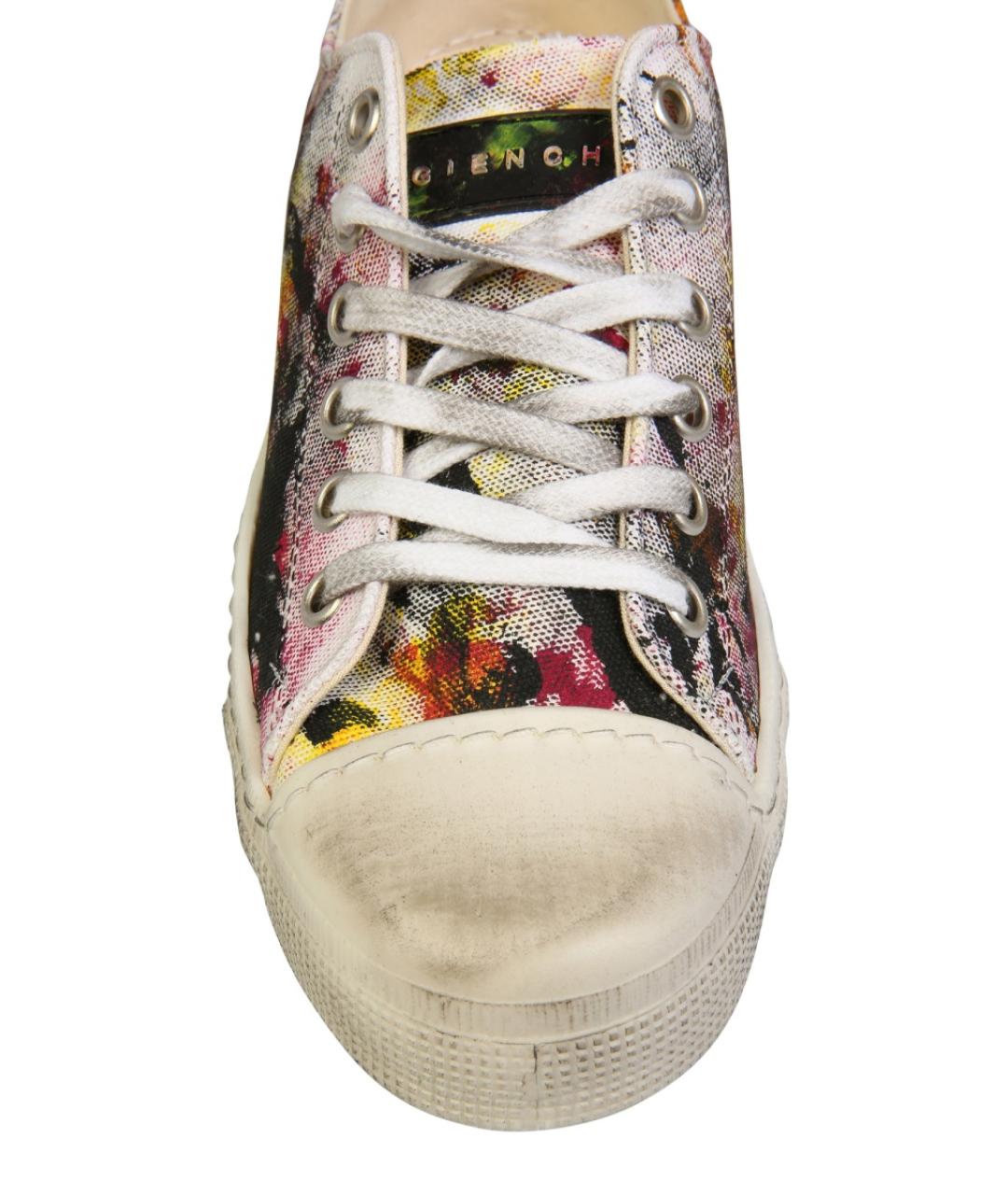 GIENCHI Мульти текстильные низкие кроссовки / кеды, фото 4