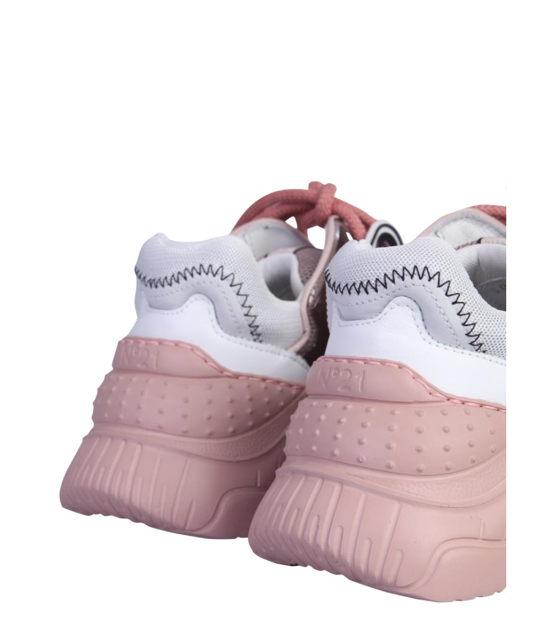 NO. 21 Розовые текстильные кроссовки, фото 2