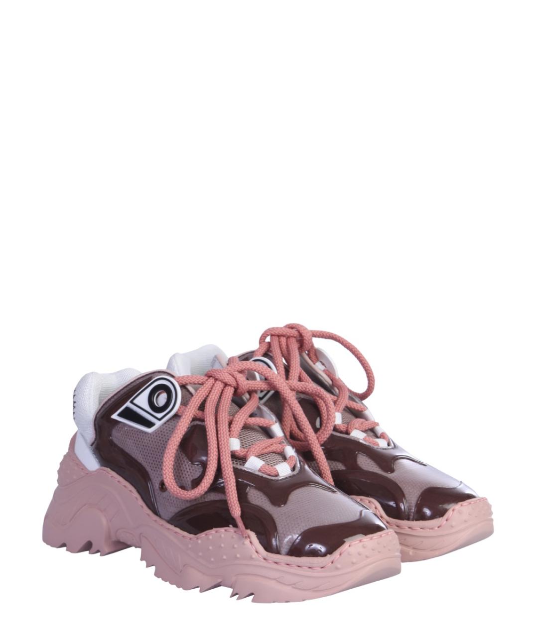 NO. 21 Розовые текстильные кроссовки, фото 4