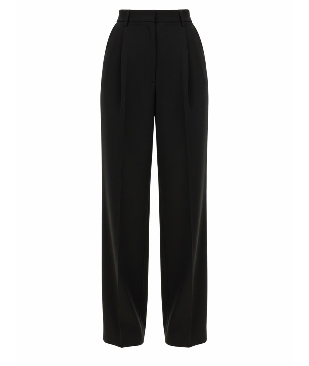 THE LATEST Черные полиэстеровые прямые брюки, фото 1