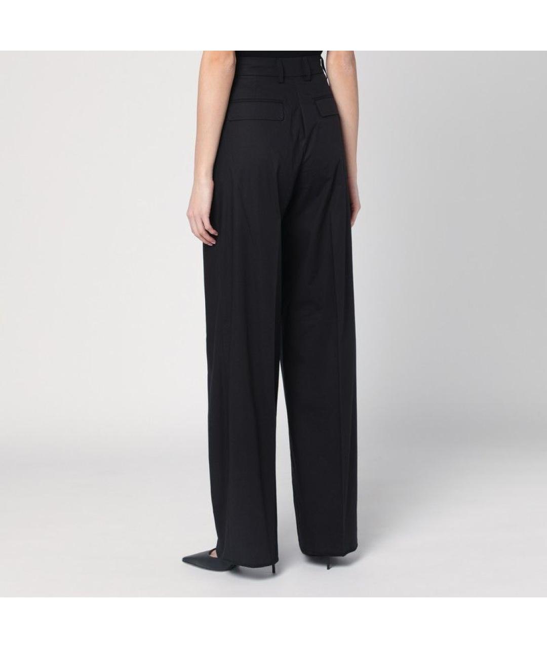 THE LATEST Черные хлопковые прямые брюки, фото 2