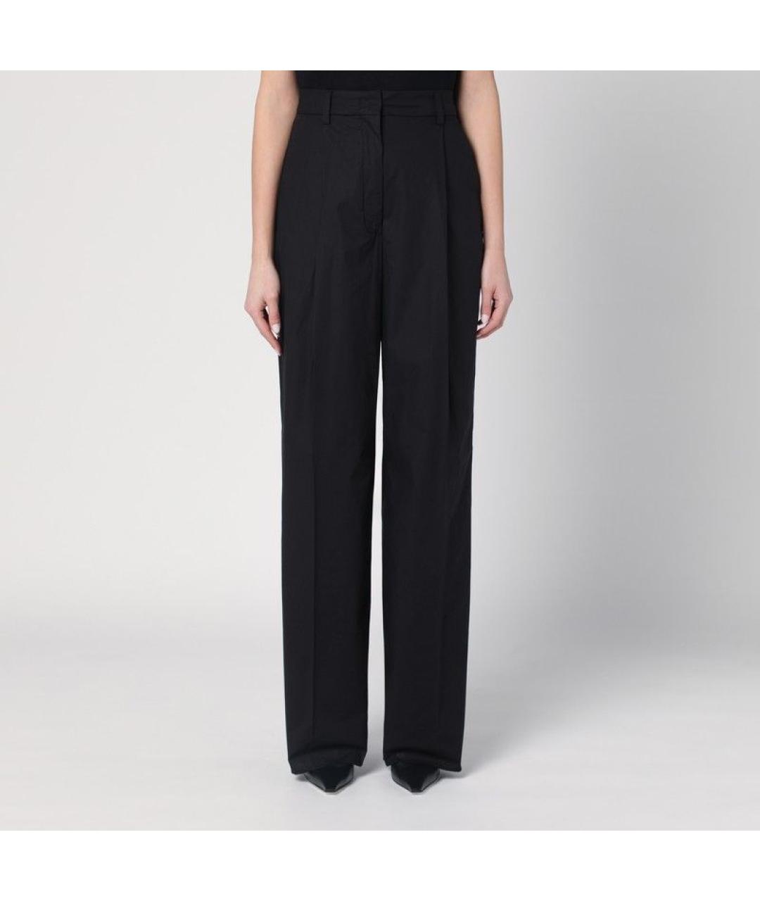 THE LATEST Черные хлопковые прямые брюки, фото 5