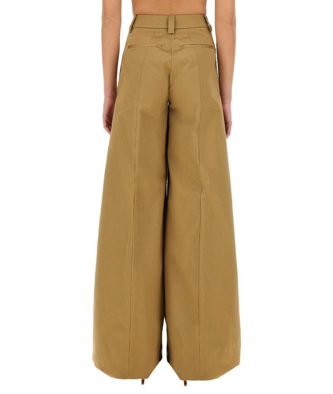 THE LATEST Бежевые хлопковые прямые брюки, фото 3