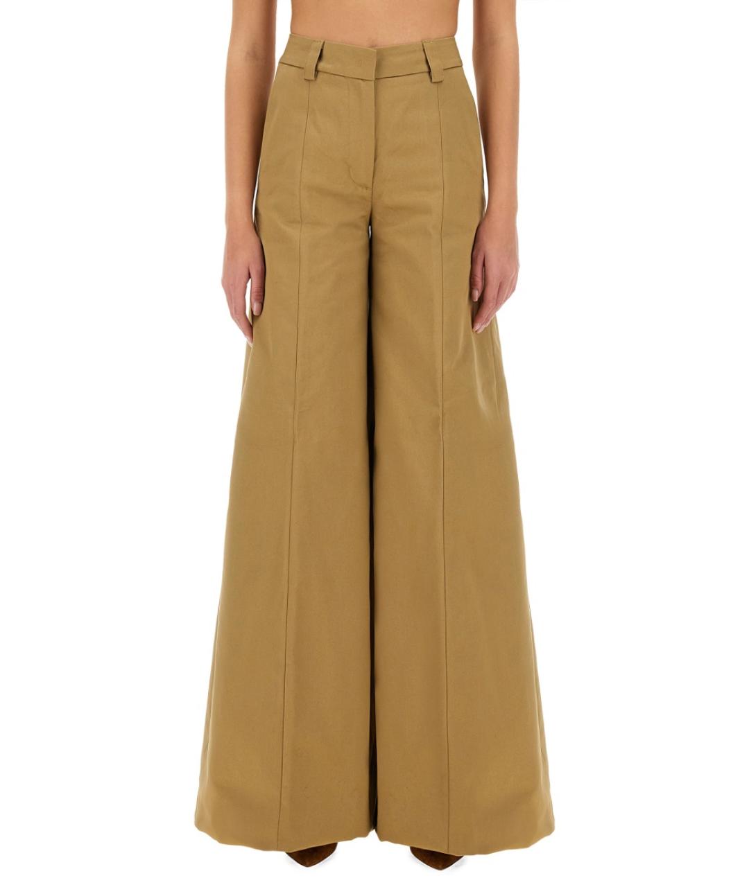 THE LATEST Бежевые хлопковые прямые брюки, фото 5