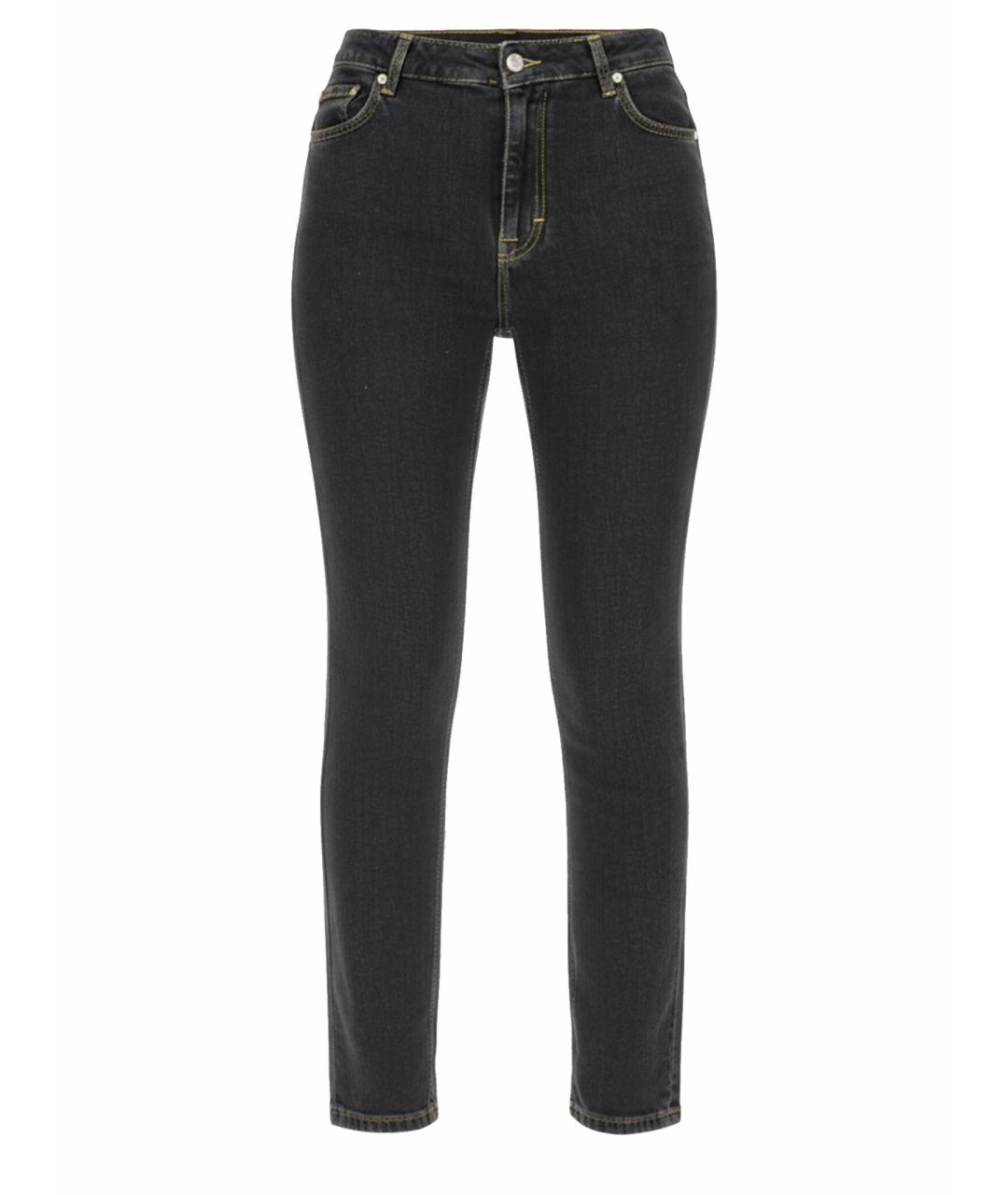 MOSCHINO JEANS Черные хлопковые джинсы слим, фото 1