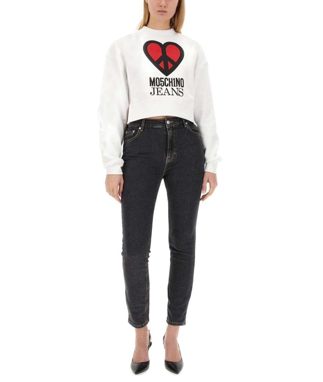MOSCHINO JEANS Черные хлопковые джинсы слим, фото 2
