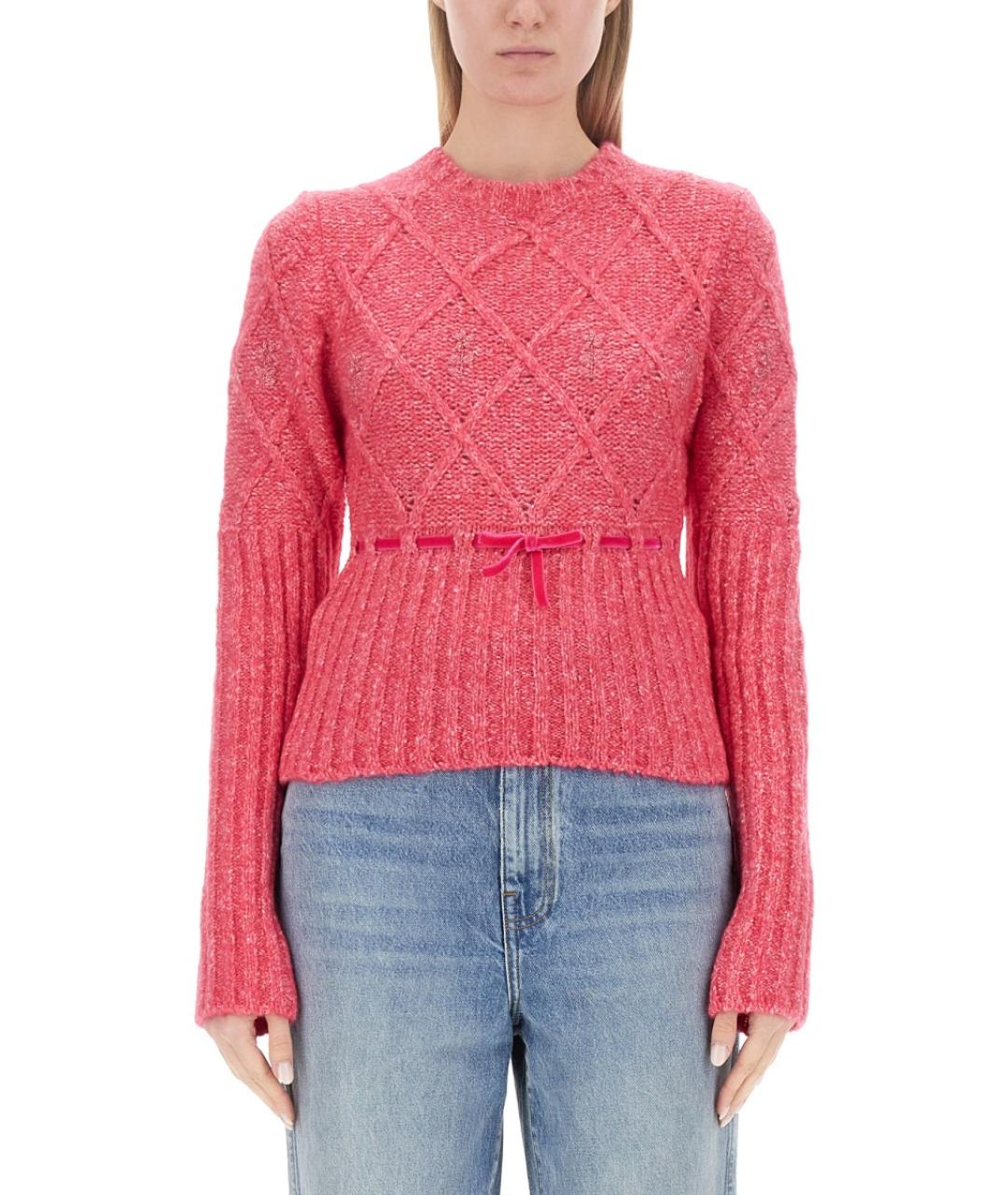 CORMIO Фуксия шерстяной джемпер / свитер, фото 2