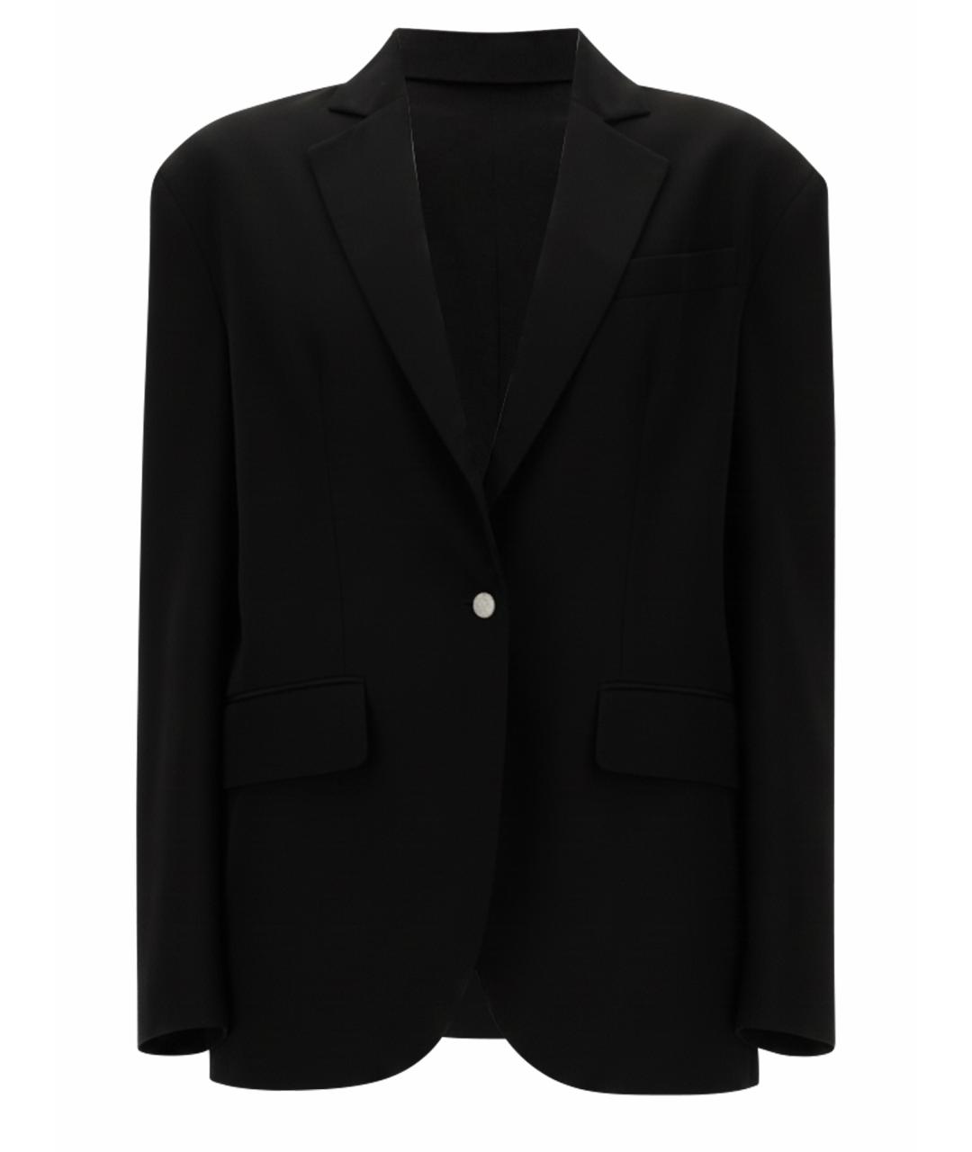 MOSCHINO JEANS Черный вискозный жакет/пиджак, фото 1