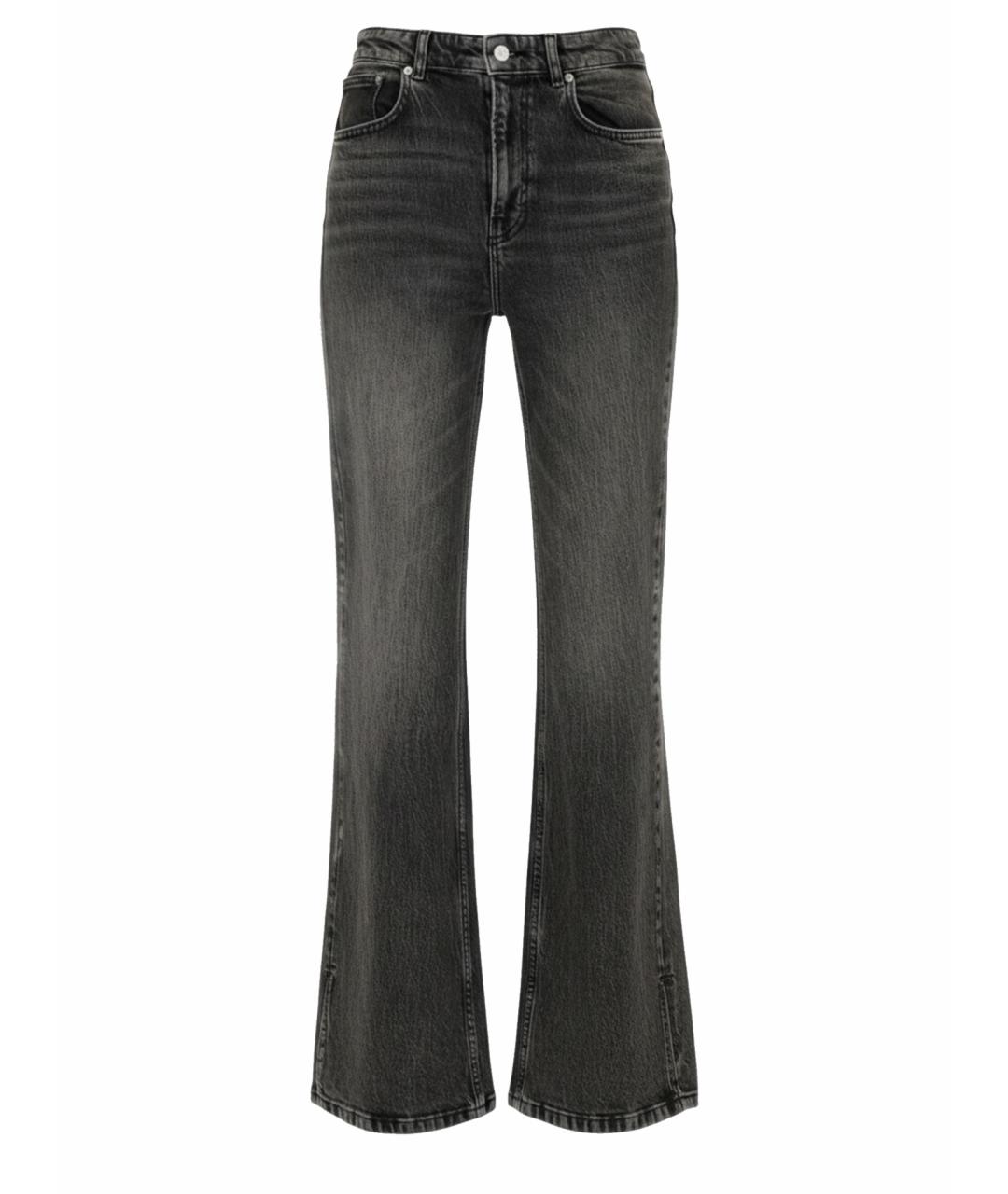 MOSCHINO JEANS Серые хлопковые прямые джинсы, фото 1