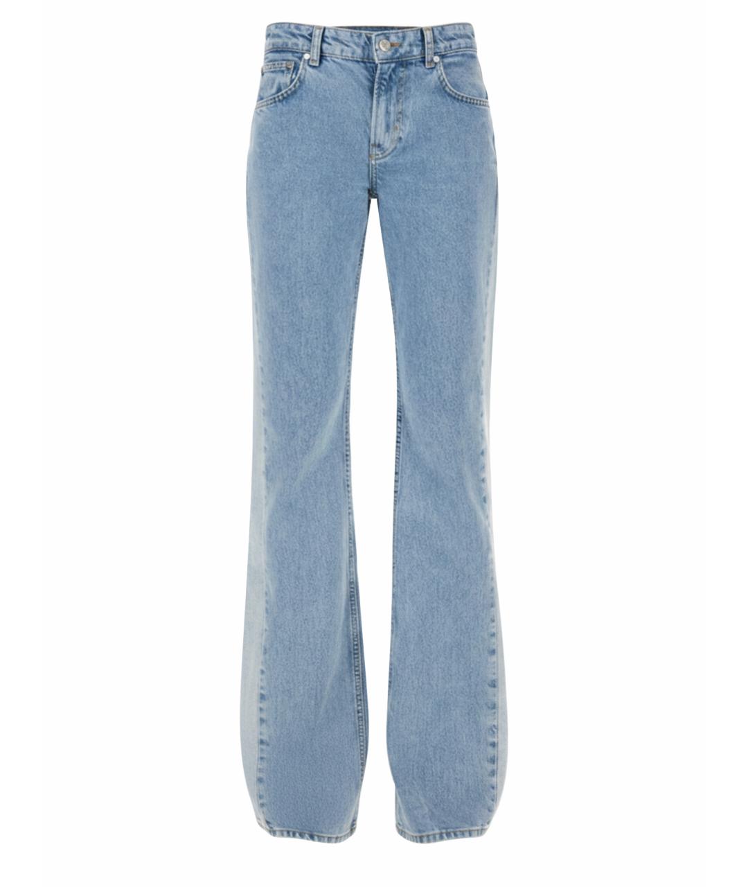 MOSCHINO JEANS Синие хлопковые прямые джинсы, фото 1