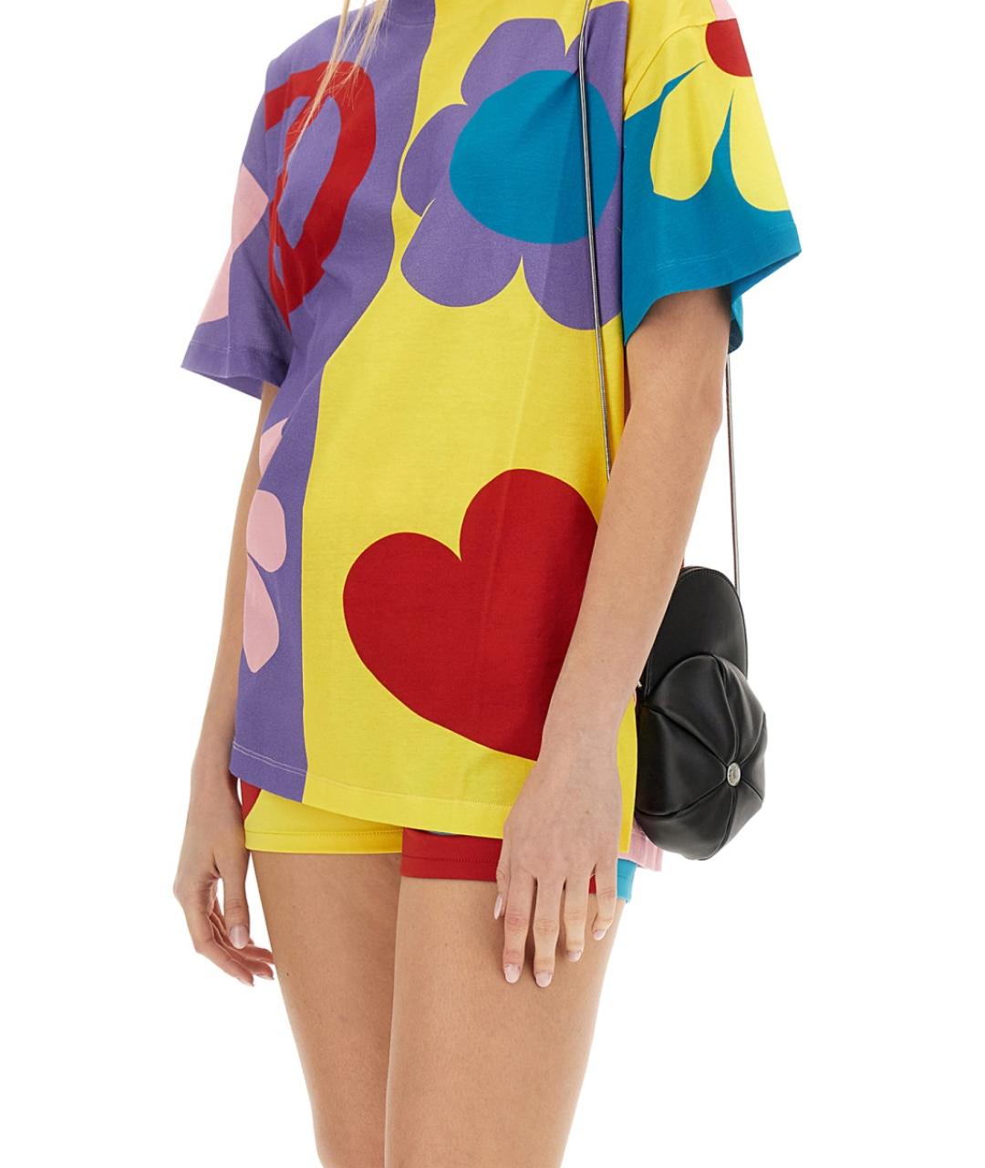 MOSCHINO JEANS Мульти вискозная футболка, фото 5