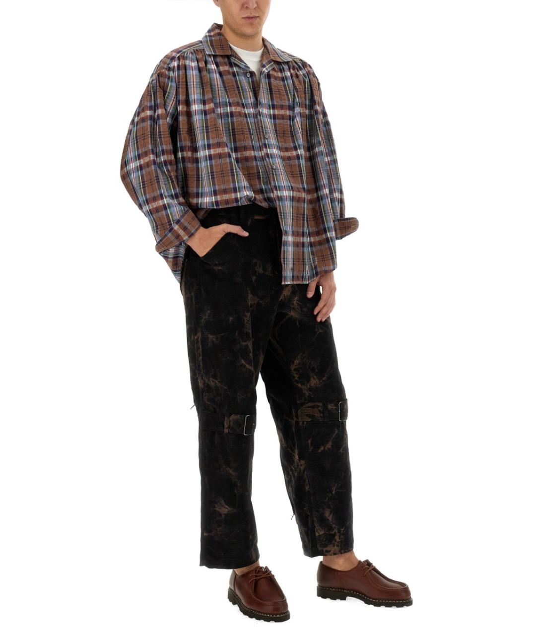 AIE Синяя хлопковая кэжуал рубашка, фото 2