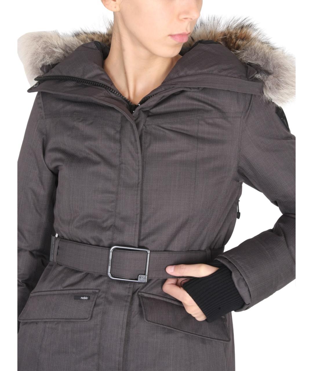 NOBIS Серая полиэстеровая парка, фото 4