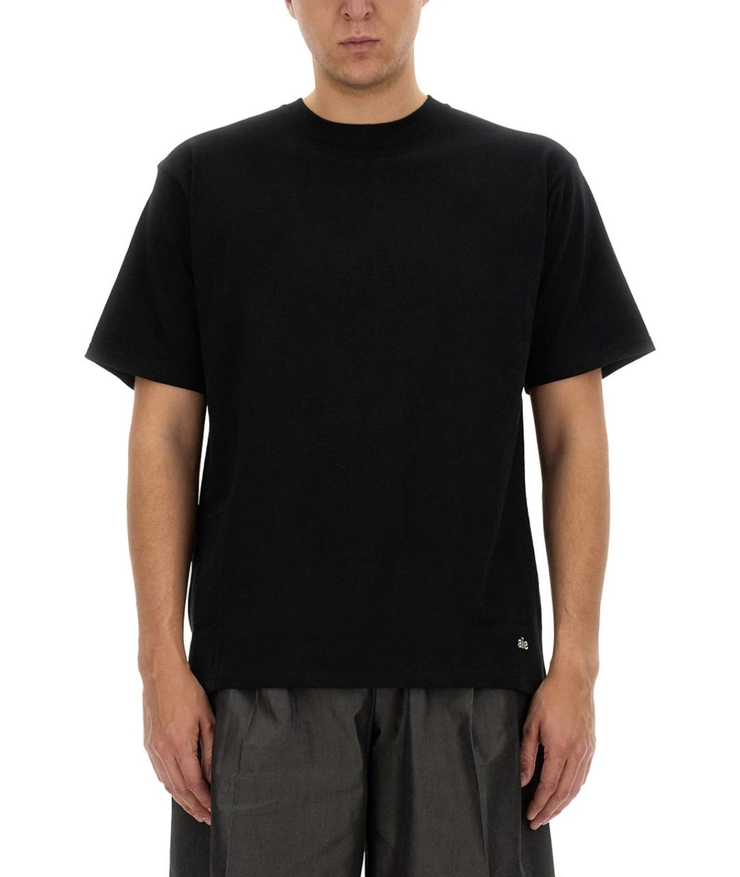 AIE Черная хлопковая футболка, фото 5