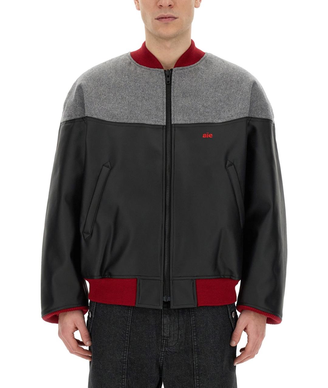 AIE Черная полиэстеровая куртка, фото 5