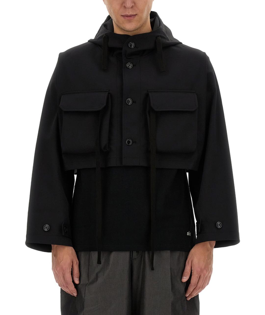 AIE Черная полиэстеровая куртка, фото 4