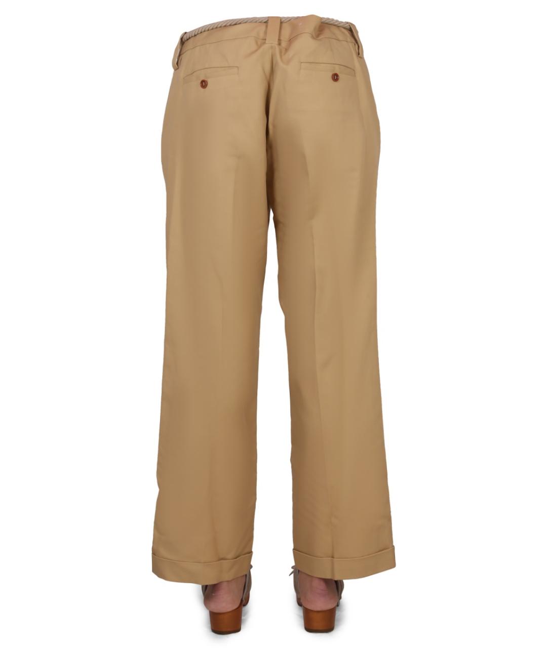 JEJIA Бежевые хлопковые прямые брюки, фото 5