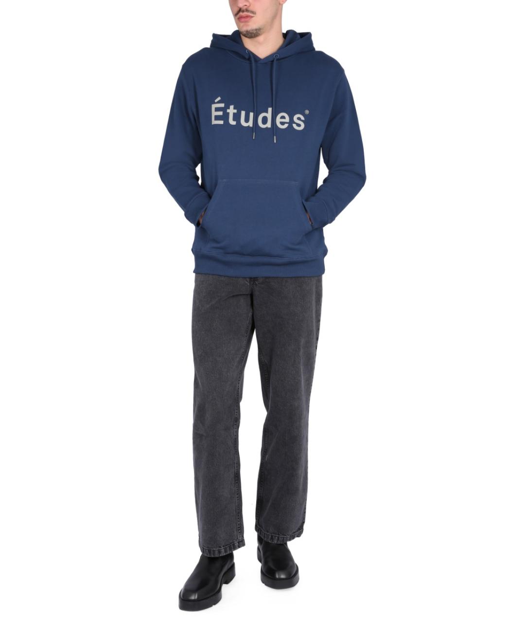 ETUDES Черные хлопковые повседневные брюки, фото 2