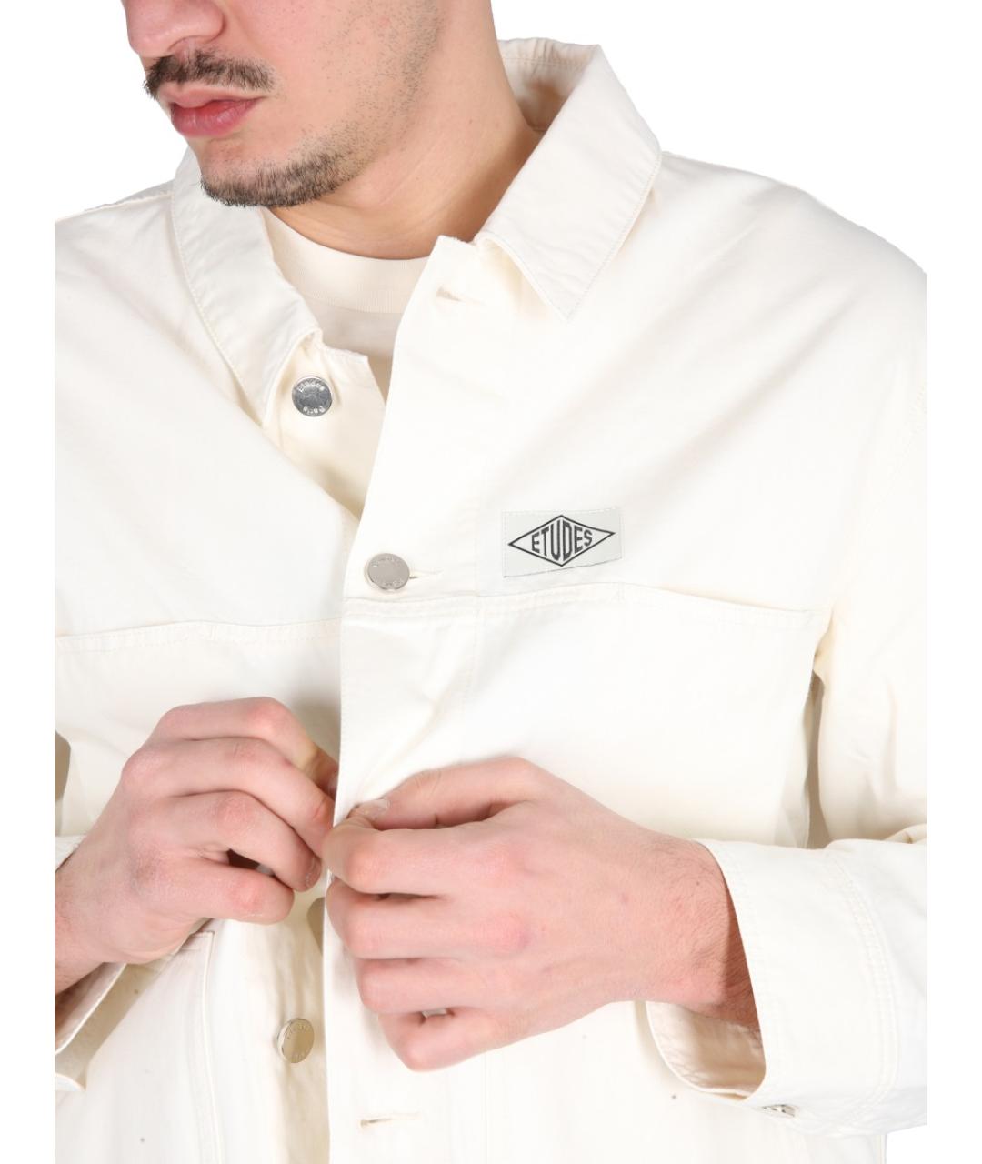 ETUDES Белая хлопковая куртка, фото 3