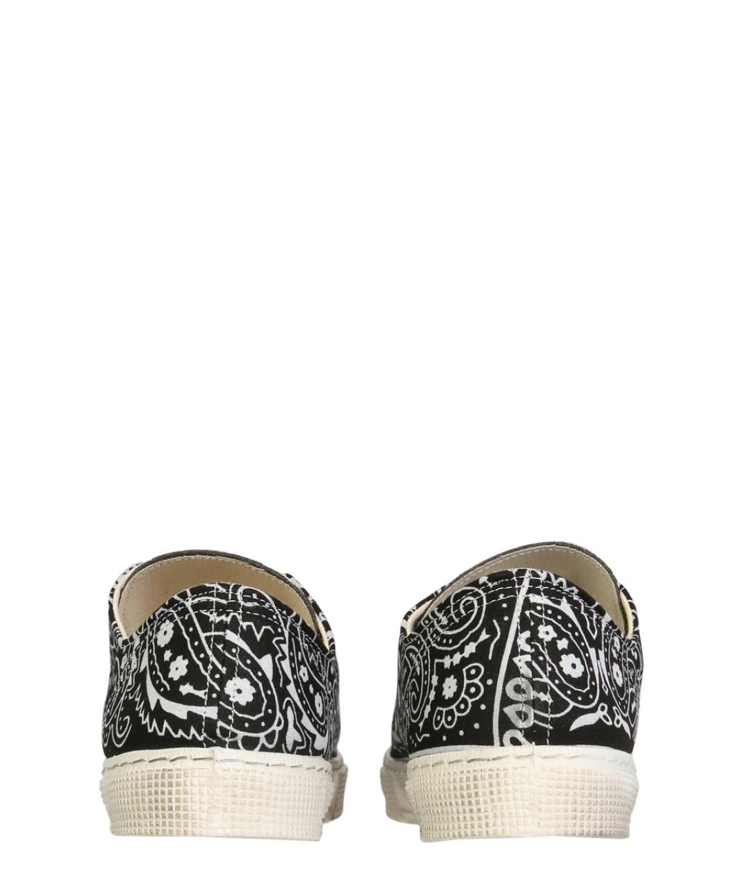 GIENCHI Черные текстильные низкие кроссовки / кеды, фото 3