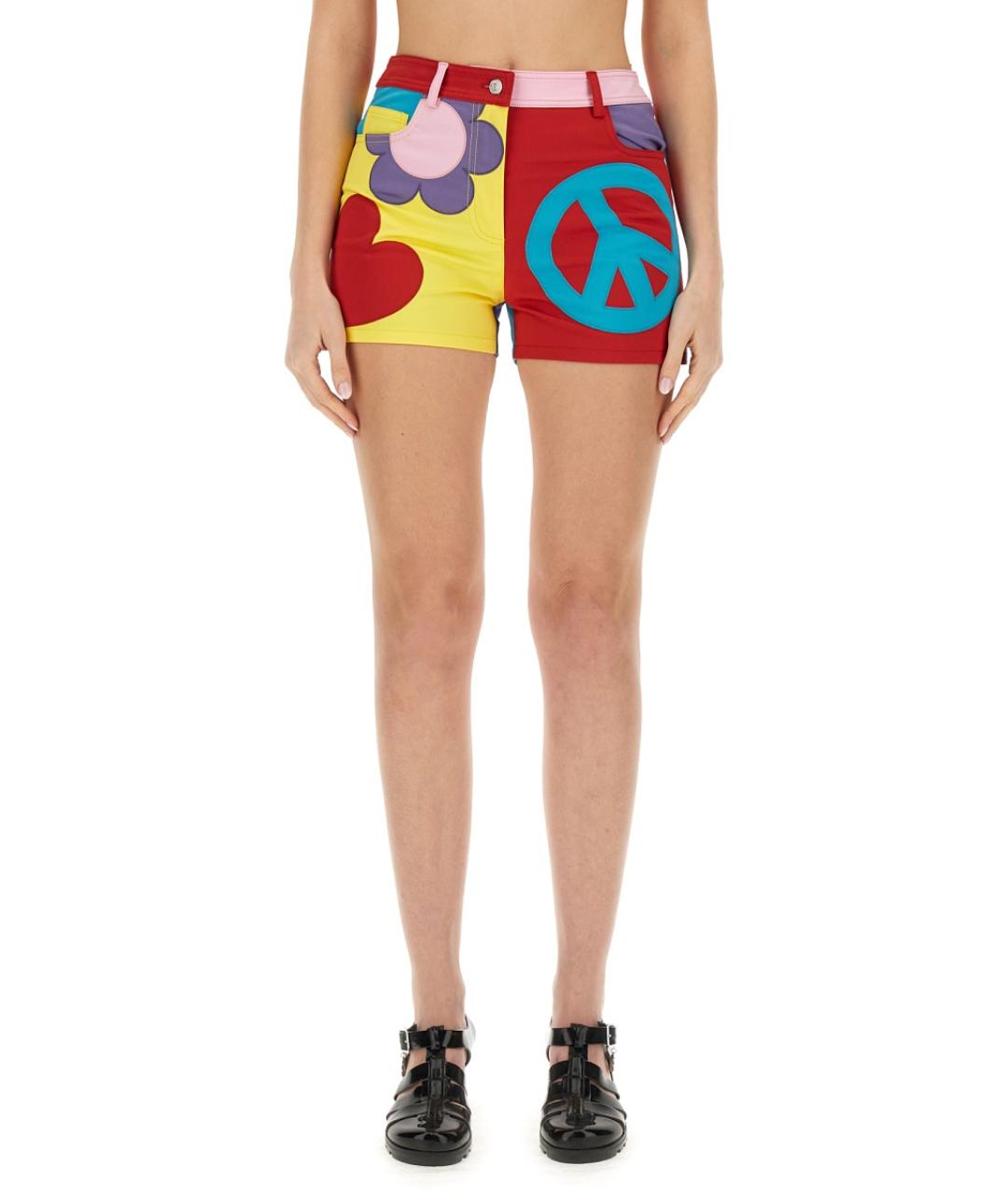 MOSCHINO JEANS Мульти хлопковые шорты, фото 2