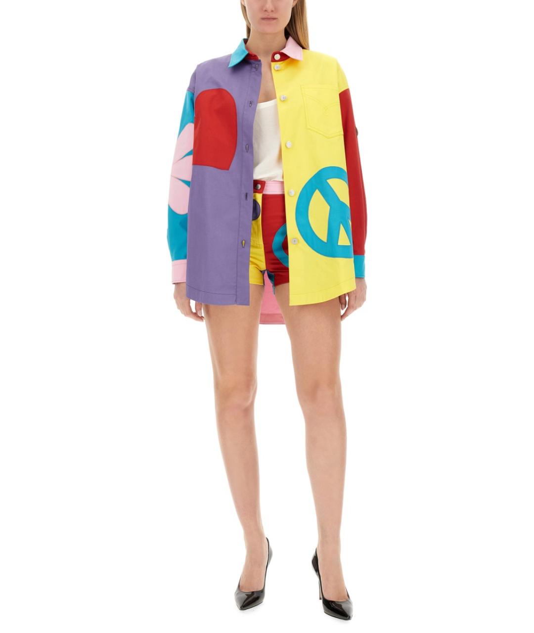 MOSCHINO JEANS Мульти хлопковая рубашка, фото 2