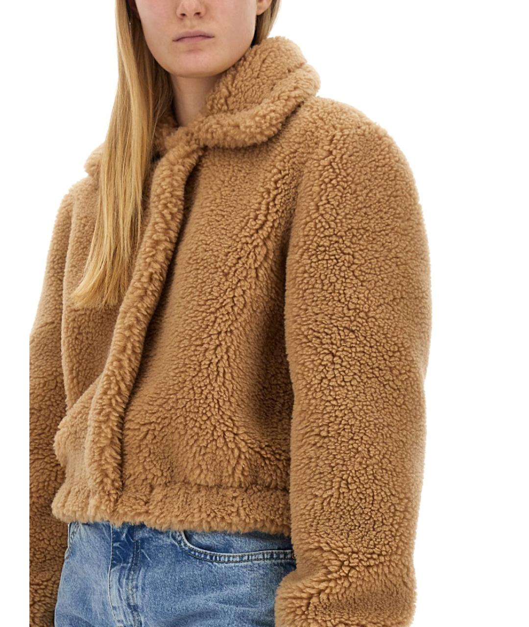 MOSCHINO JEANS Бежевая полиэстеровая куртка, фото 4