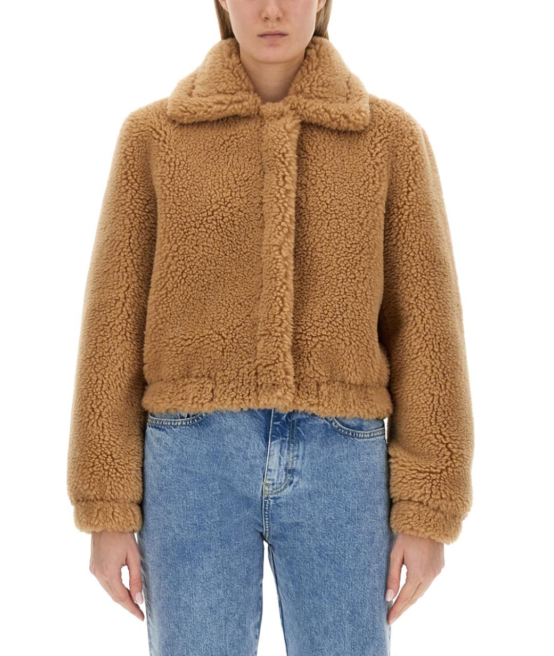 MOSCHINO JEANS Бежевая полиэстеровая куртка, фото 5