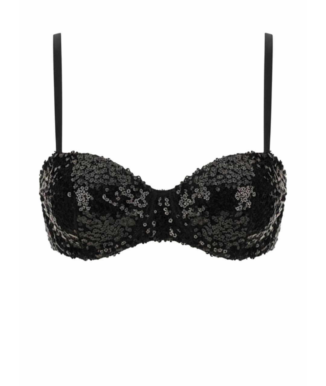 MOSCHINO JEANS Черная полиэстеровая майка, фото 1