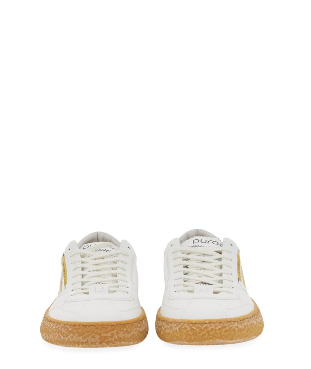 PURAAI Белые синтетические низкие кроссовки / кеды, фото 4