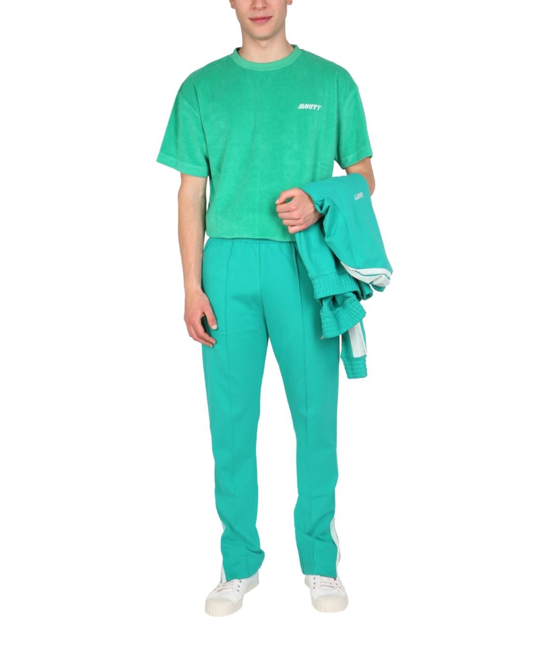 MOUTY Зеленые вискозные повседневные брюки, фото 2