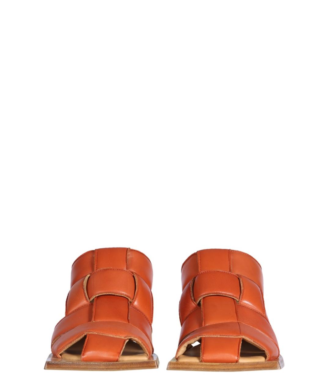 MIISTA Коричневые кожаные мюли, фото 2