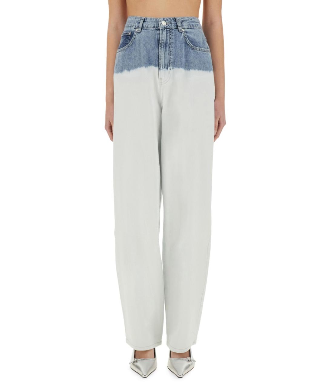 MOSCHINO JEANS Мульти хлопковые прямые джинсы, фото 5