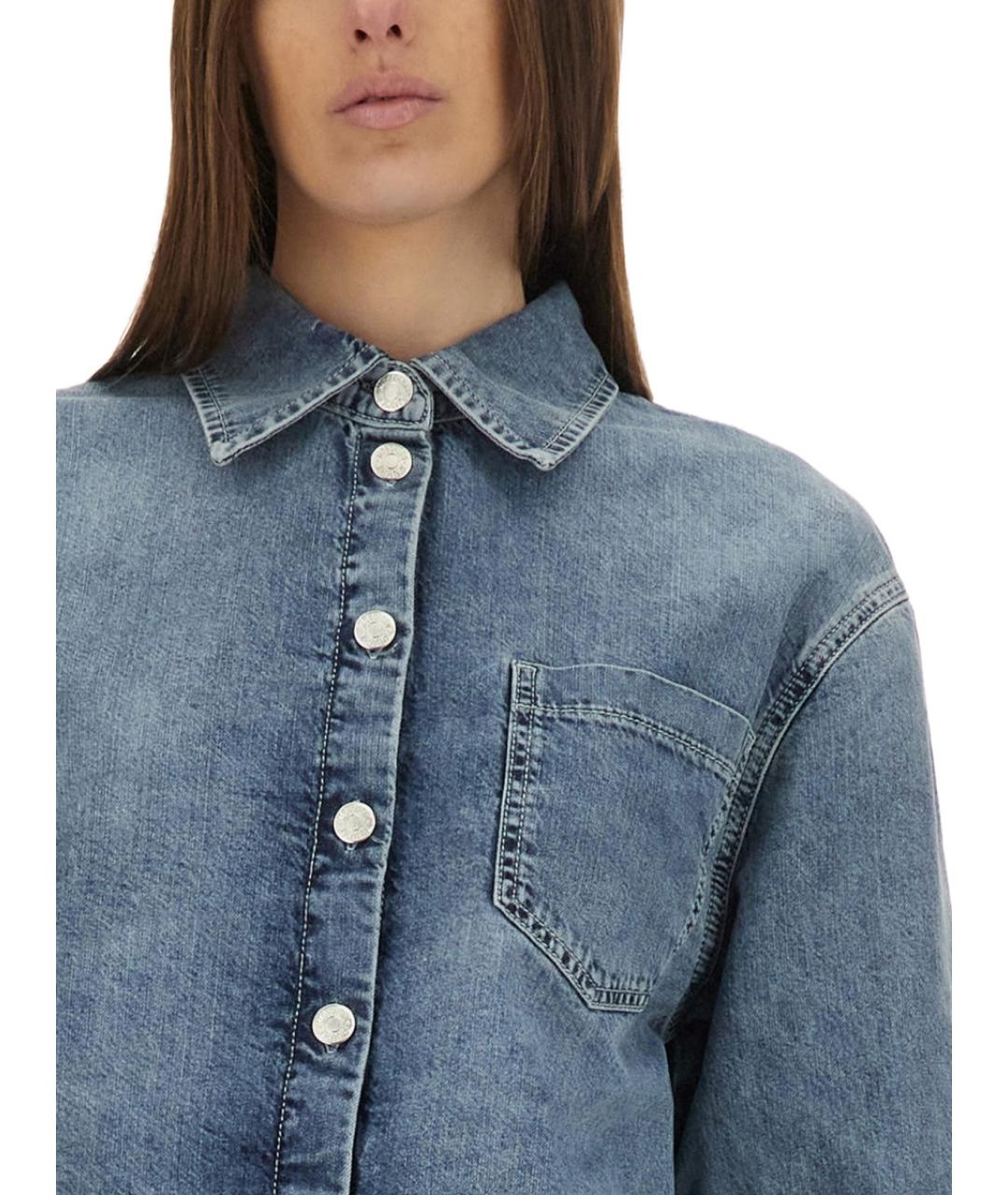 MOSCHINO JEANS Синяя хлопковая куртка, фото 3