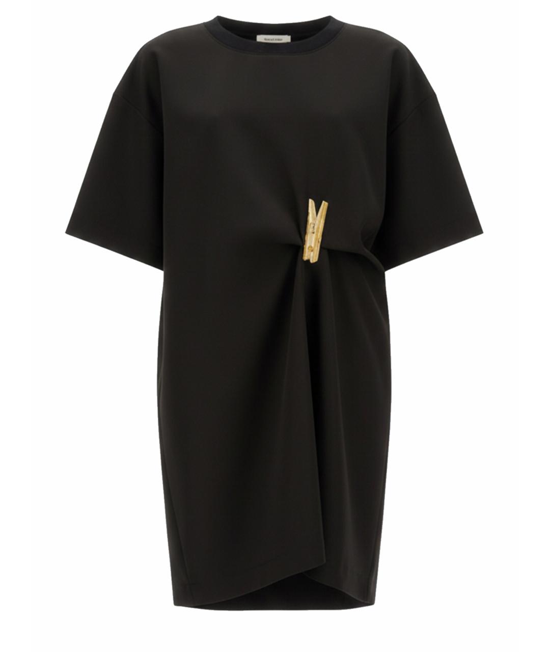 MOSCHINO JEANS Черное полиэстеровое повседневное платье, фото 1