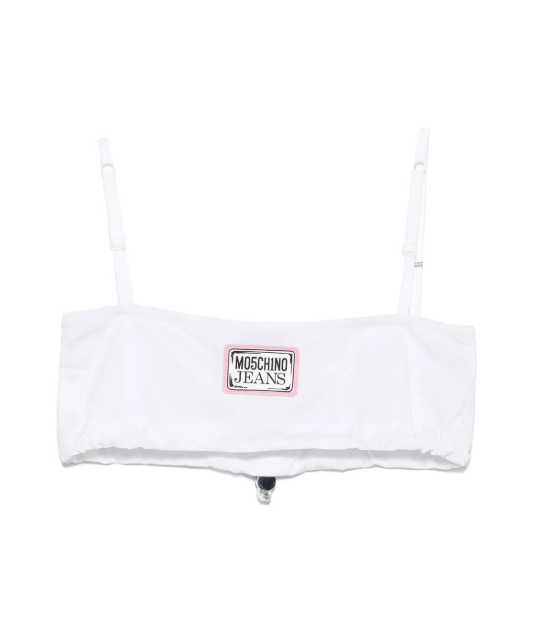 MOSCHINO JEANS Белая хлопковая майка, фото 1
